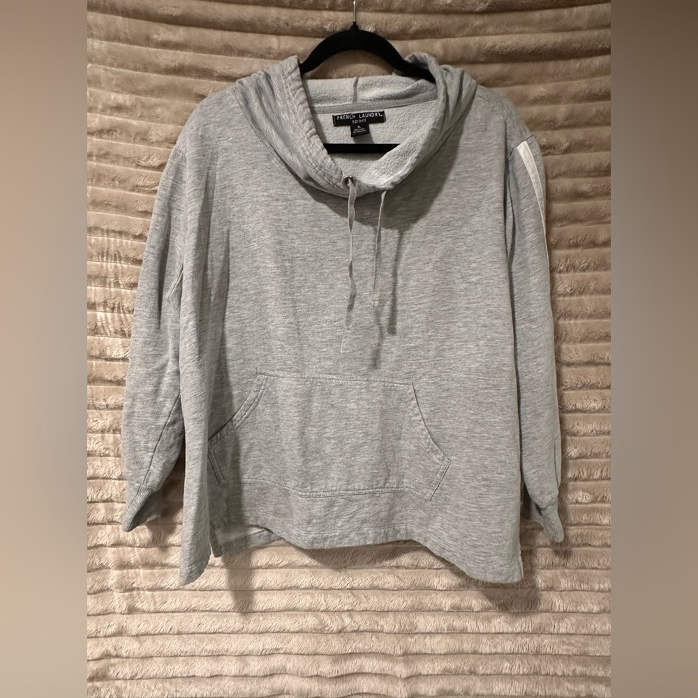 French Laundry Light Gray Cowl Neck Pullover